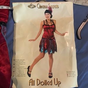 Flapper costume with cig holder